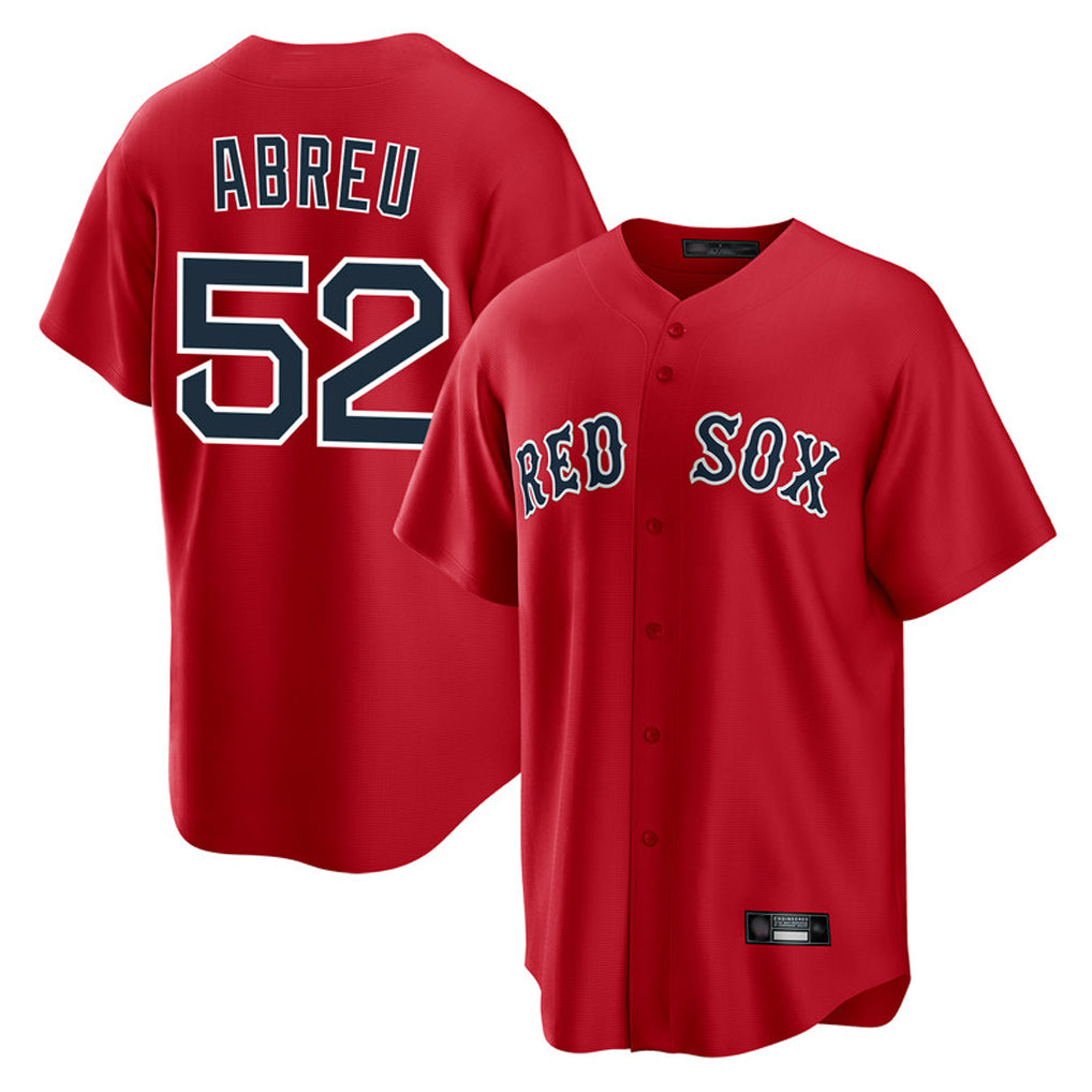 Odoa B.Red Sox #52 Wilyer Abreu Player Red Home Game Stitched Jerseys