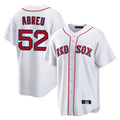 Odoa B.Red Sox #52 Wilyer Abreu Player White Home Game Stitched Jerseys