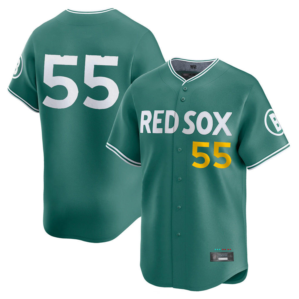 Odoa B.Red Sox #55 Ranger Su¡§¡érez Player Green City Connect Limited Home Game Stitched Jerseys
