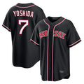 Odoa B.Red Sox #7 Masataka Yoshida Player Black Out Home Game Stitched Jerseys
