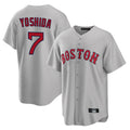Odoa B.Red Sox #7 Masataka Yoshida Player Gray Road Home Game Stitched Jersey