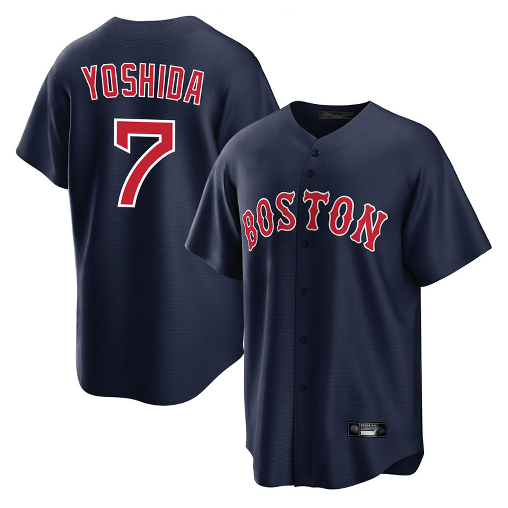 Odoa B.Red Sox #7 Masataka Yoshida Player Navy Home Game Stitched Jersey
