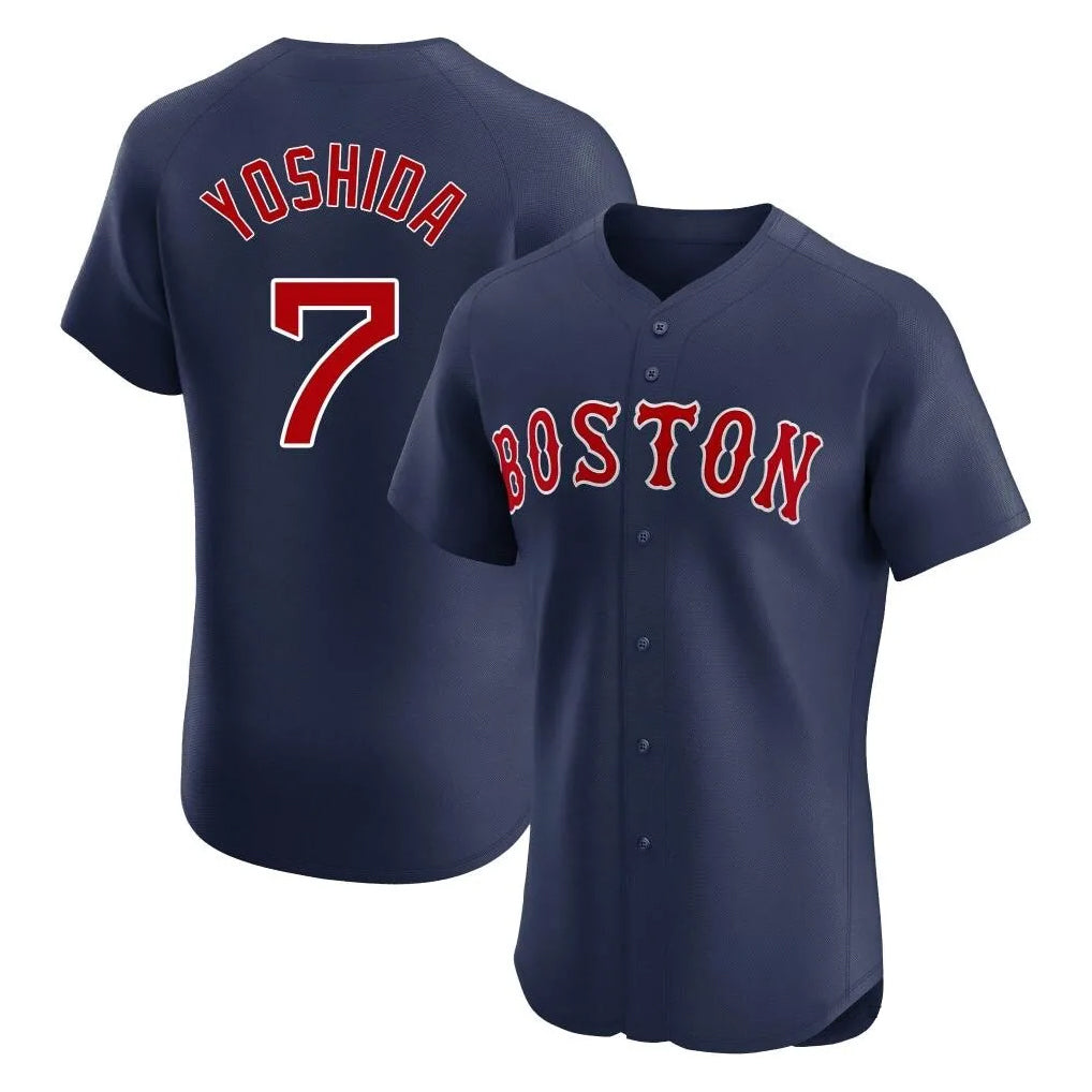 Odoa B.Red Sox #7 Masataka Yoshida Player Navy Limited Elite Home Game Stitched Jersey