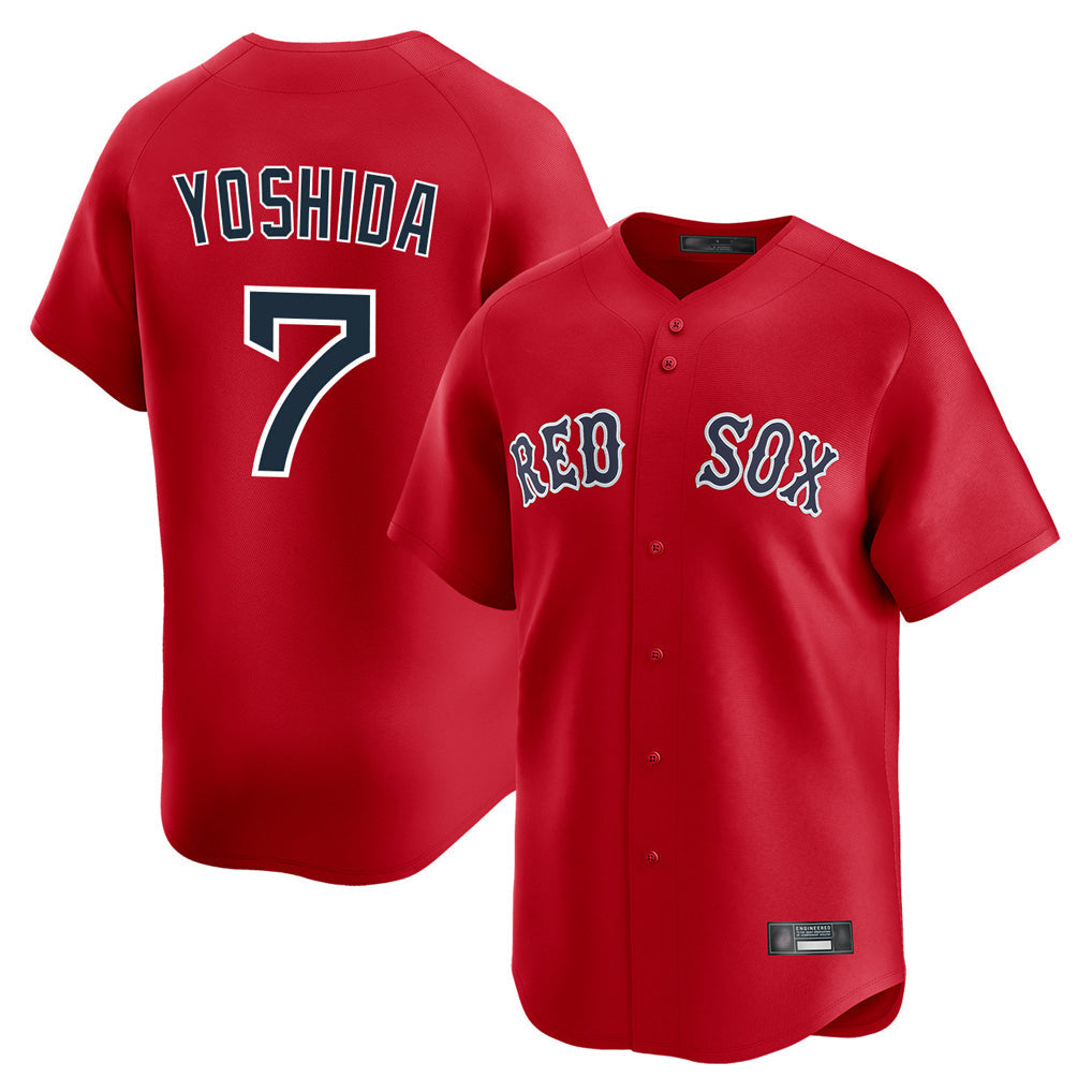 Odoa B.Red Sox #7 Masataka Yoshida Player Red Limited Home Game Stitched Jersey