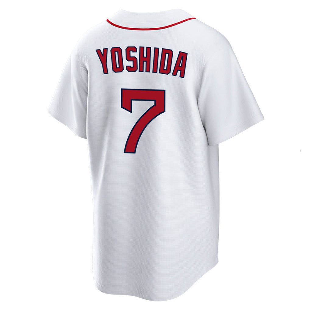Odoa B.Red Sox #7 Masataka Yoshida Player White Home Game Stitched Jerseys