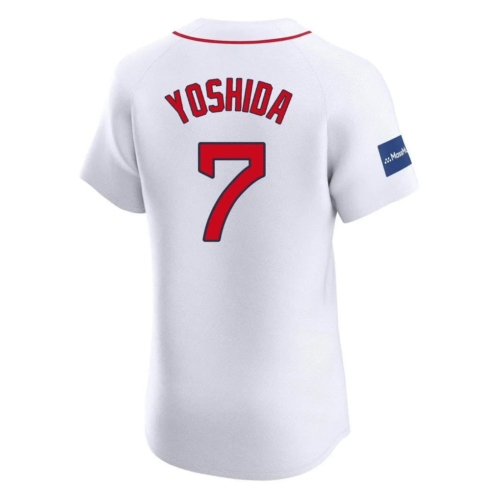 Odoa B.Red Sox #7 Masataka Yoshida Player White Limited Elite Home Game Stitched Jerseys