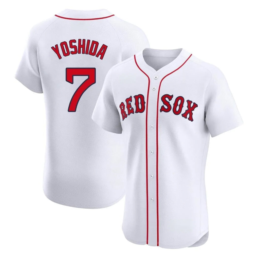 Odoa B.Red Sox #7 Masataka Yoshida Player White Limited Elite Home Game Stitched Jersey