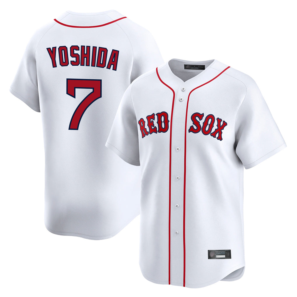 Odoa B.Red Sox #7 Masataka Yoshida Player White Limited Home Game Stitched Jersey