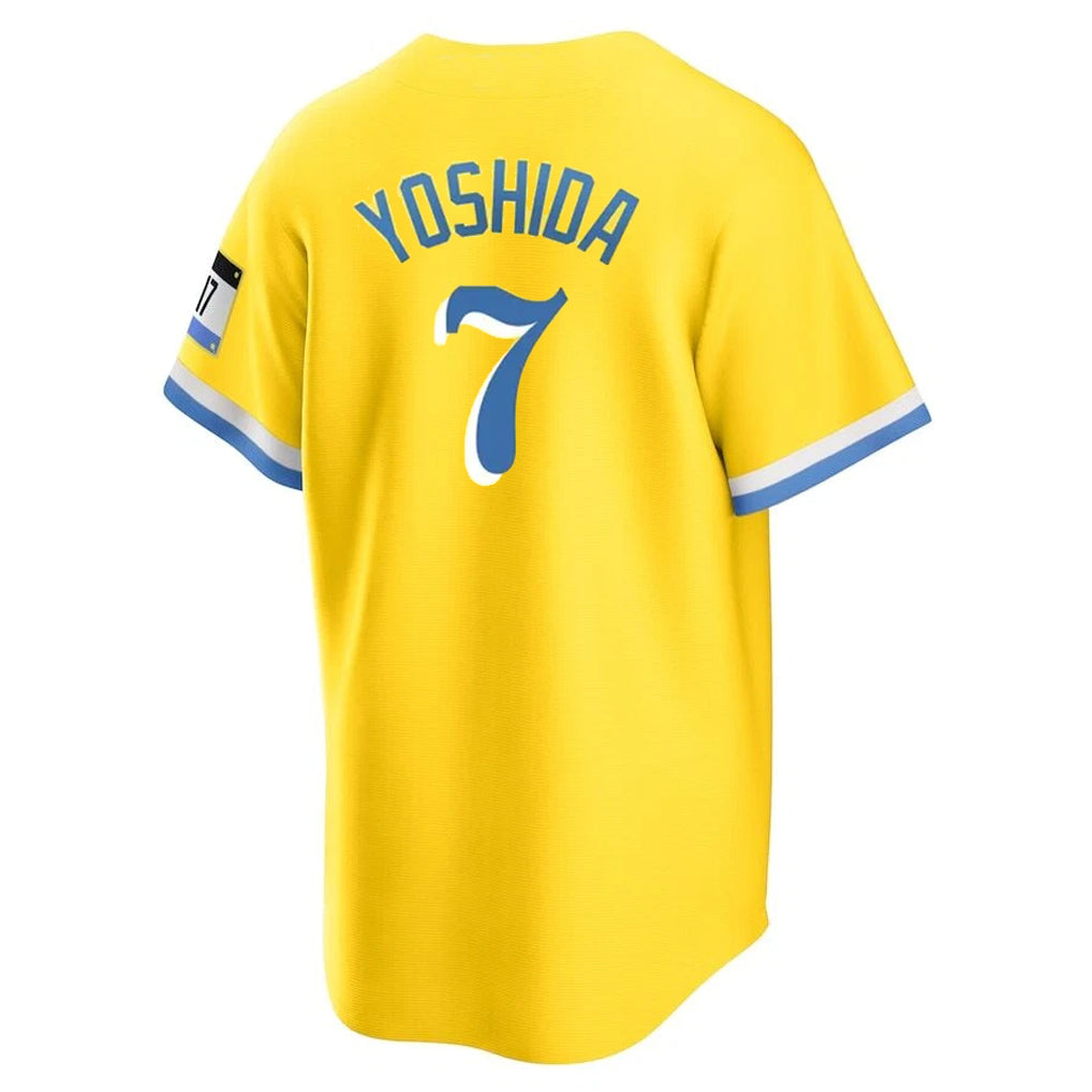 Odoa B.Red Sox #7 Masataka Yoshida Player Yellow Home Game Stitched Jerseys
