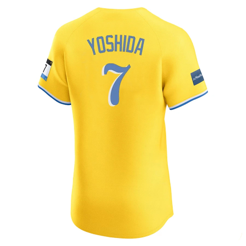 Odoa B.Red Sox #7 Masataka Yoshida Player Yellow Limited Elite Home Game Stitched Jerseys