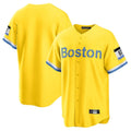 Odoa B.Red Sox Blank Player Yellow Home Game Stitched Jerseys