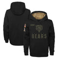 Odoa C.Bears Black Salute to Service Pullover Hoodies Limited Home Blank Player Stitched Jerseys