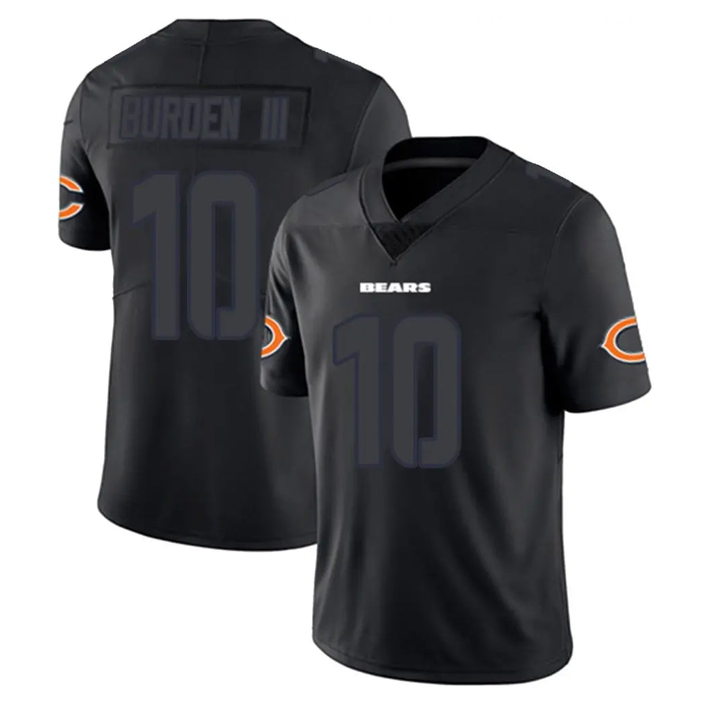 Odoa C.Bears #10 Luther Burden III Player Black Impact Limited Game Stitched Jerseys