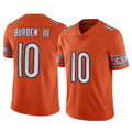 Odoa C.Bears #10 Luther Burden III Player Orange Alternate Vapor Limited Home Game Stitched Jerseys