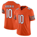 Odoa C.Bears #10 Luther Burden III Player Orange Vapor F.U.S.E. Limited Home Game Stitched Jerseys