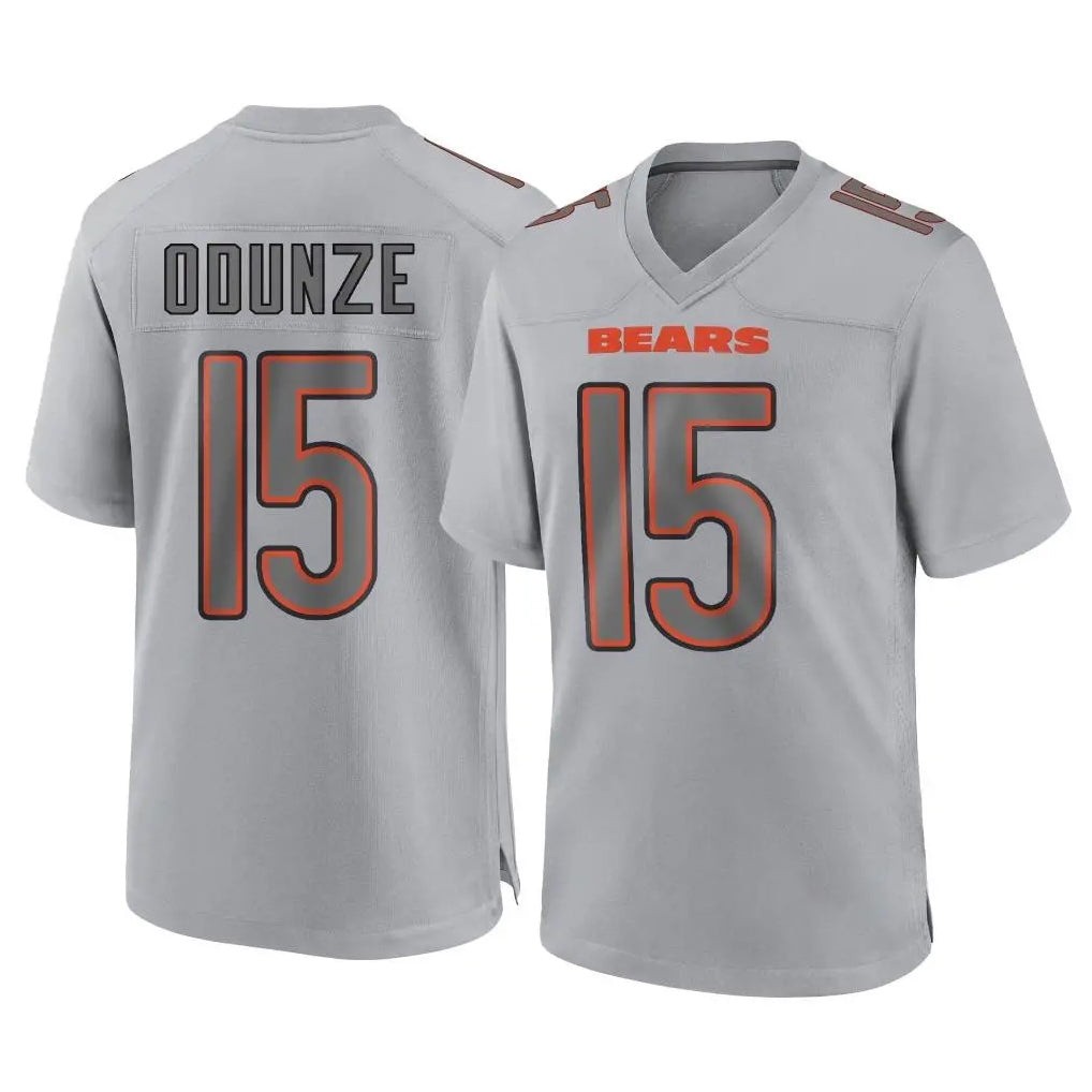 Odoa C.Bears #15 Rome Odunze Player Gray Atmosphere Fashion Game Stitched Jerseys