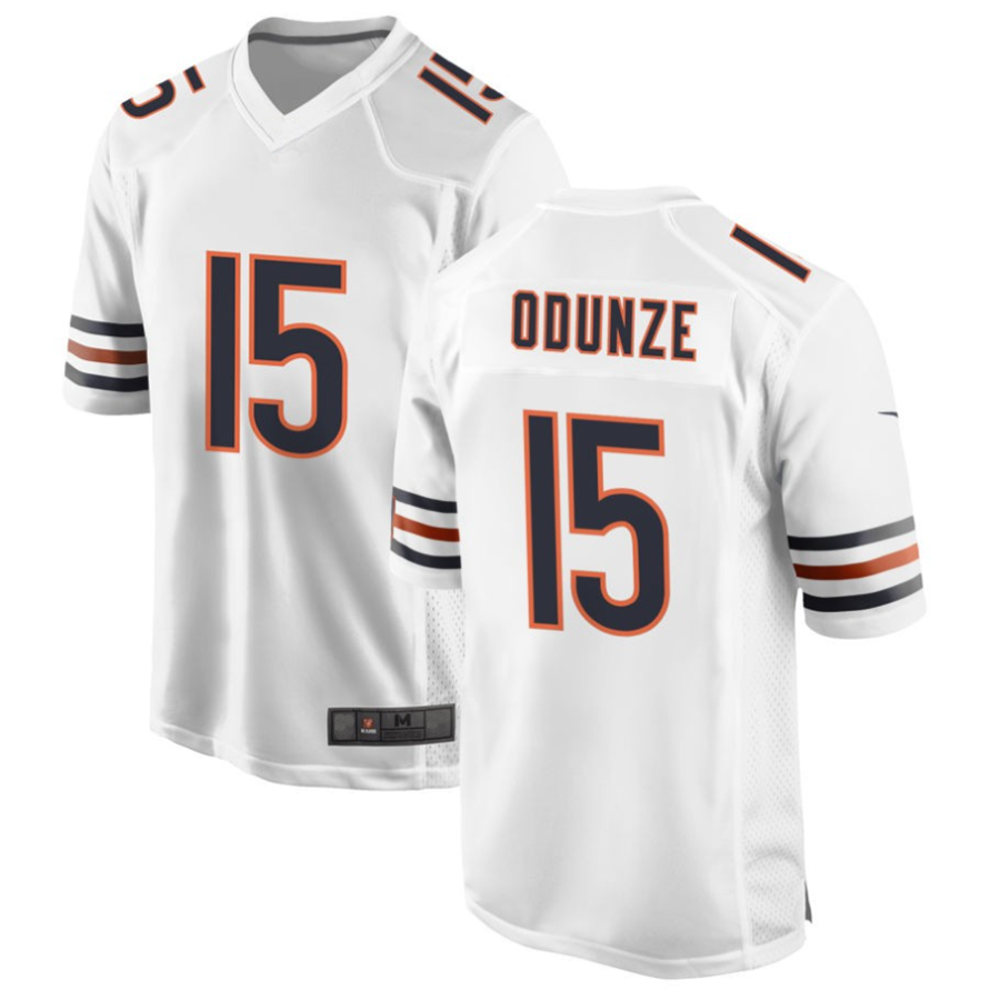 Odoa C.Bears #15 Rome Odunze White Player Game Stitched Jerseys