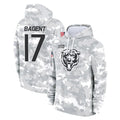 Odoa C.Bears #17 Tyson Bagent Player Arctic Camo Salute to Service Pullover Hoodies Limited Stitched Jerseys