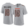 Odoa C.Bears #18 Caleb Williams Player Gray Atmosphere Fashion Game Stitched Jerseys