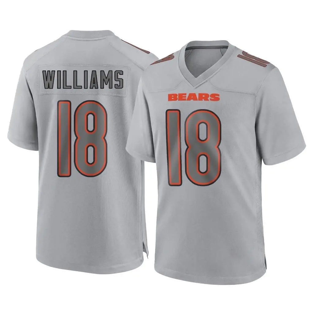 Odoa C.Bears #18 Caleb Williams Player Gray Atmosphere Fashion Game Stitched Jerseys