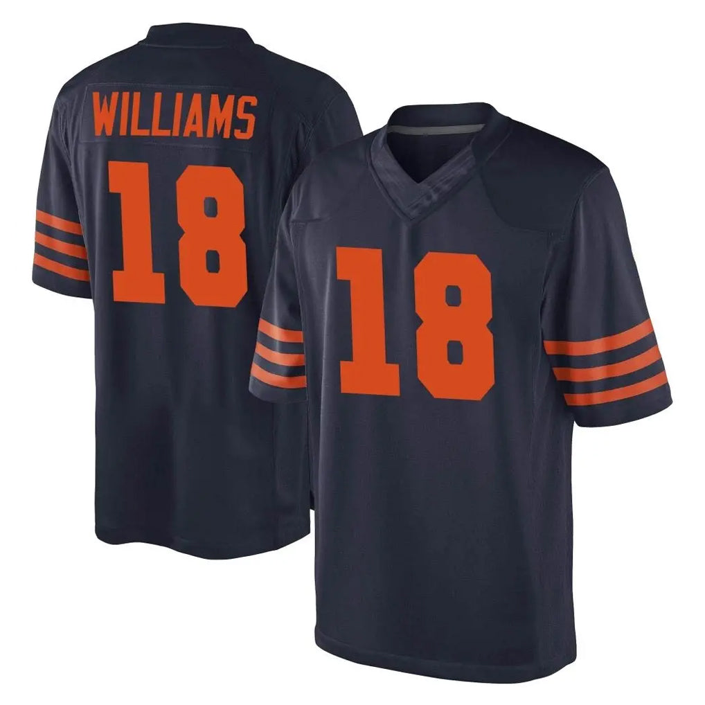 Odoa C.Bears #18 Caleb Williams Player Navy Blue Alternate Game Stitched Jerseys