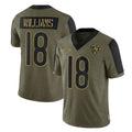 Odoa C.Bears #18 Caleb Williams Player Olive Salute to Service Limited Stitched Jerseys