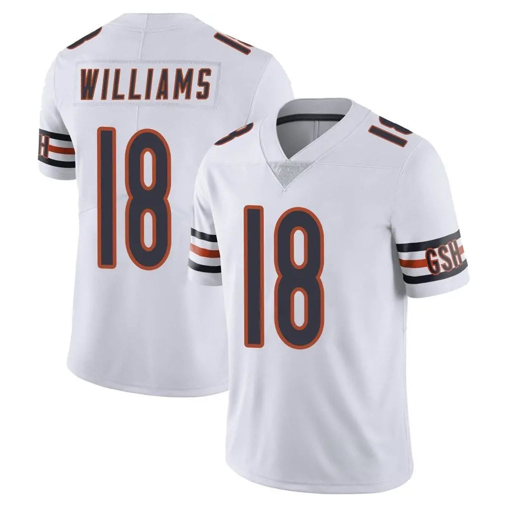 Odoa C.Bears #18 Caleb Williams Player White Vapor Untouchable Limited Home Game Stitched Jerseys