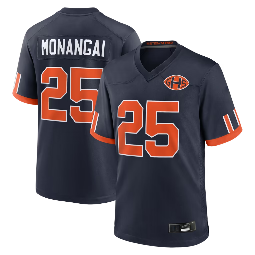 Odoa C.Bears #25 Kyle Monangai Navy 2026 Rivalries Collection Game Stitched Jerseys