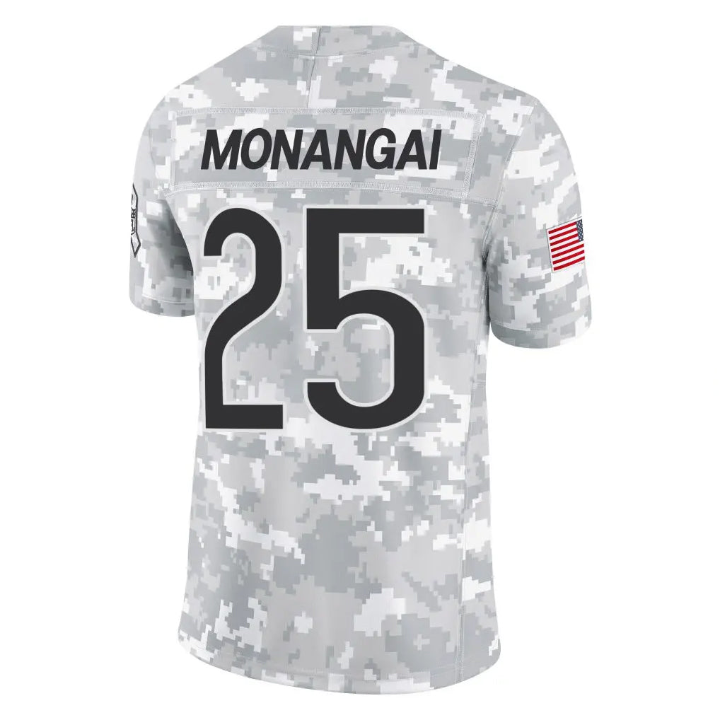 Odoa C.Bears #25 Kyle Monangai Player Arctic Camo Salute to Service Limited Stitched Jerseys