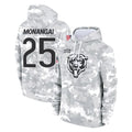 Odoa C.Bears #25 Kyle Monangai Player Arctic Camo Salute to Service Pullover Hoodies Limited Stitched Jerseys