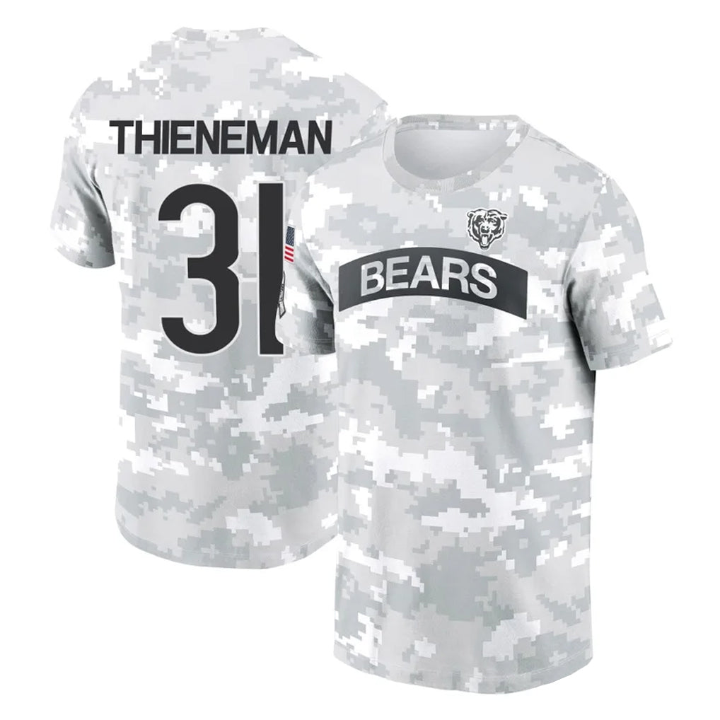 Odoa C.Bears #31 Dillon Thieneman Player Arctic Camo Salute to Service Performance T-Shirt Limited Stitched Jerseys