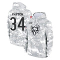 Odoa C.Bears #34 Walter Payton Player Arctic Camo Salute to Service Pullover Hoodies Limited Stitched Jerseys