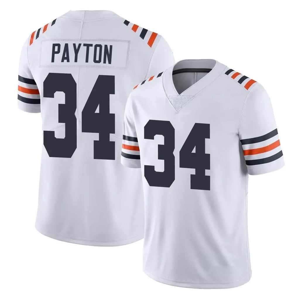 Odoa C.Bears #34 Walter Payton Player White Classic Vapor Limited Home Game Stitched Jerseys