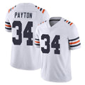 Odoa C.Bears #34 Walter Payton Player White Classic Vapor Limited Home Game Stitched Jerseys