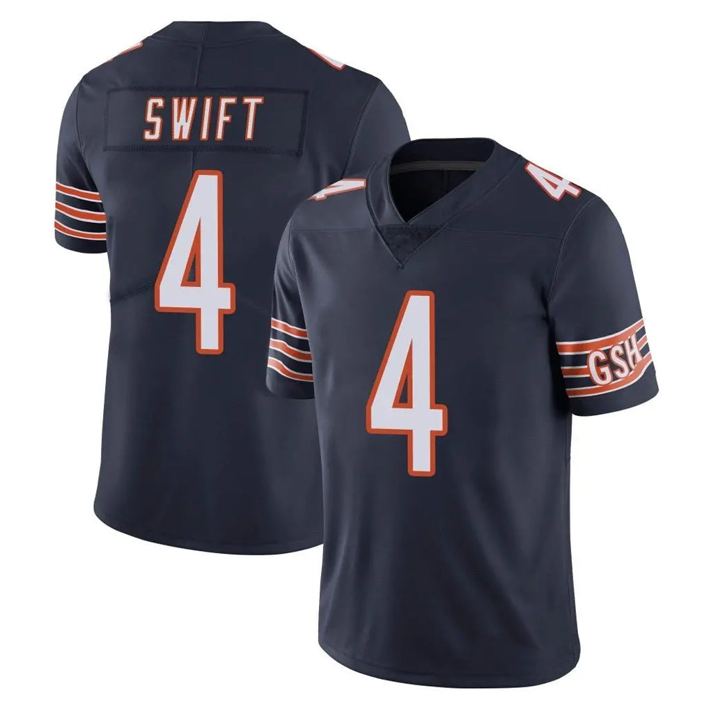 Odoa C.Bears #4 D'Andre Swift Player Navy Vapor Untouchable Limited Home Game Stitched Jerseys