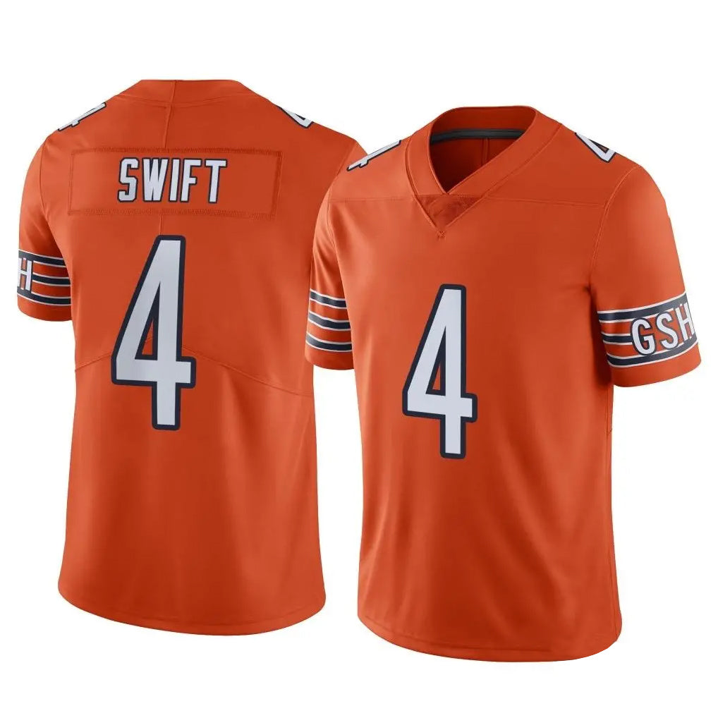 Odoa C.Bears #4 D'Andre Swift Player Orange Alternate Vapor Limited Home Game Stitched Jerseys