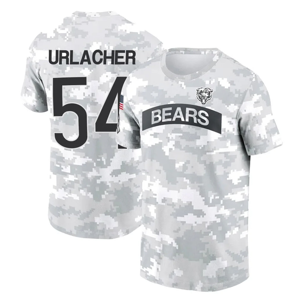 Odoa C.Bears #54 Brian Urlacher Player Arctic Camo Salute to Service Performance T-Shirt Limited Stitched Jerseys