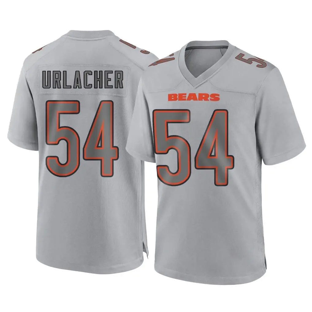 Odoa C.Bears #54 Brian Urlacher Player Gray Atmosphere Fashion Game Stitched Jerseys