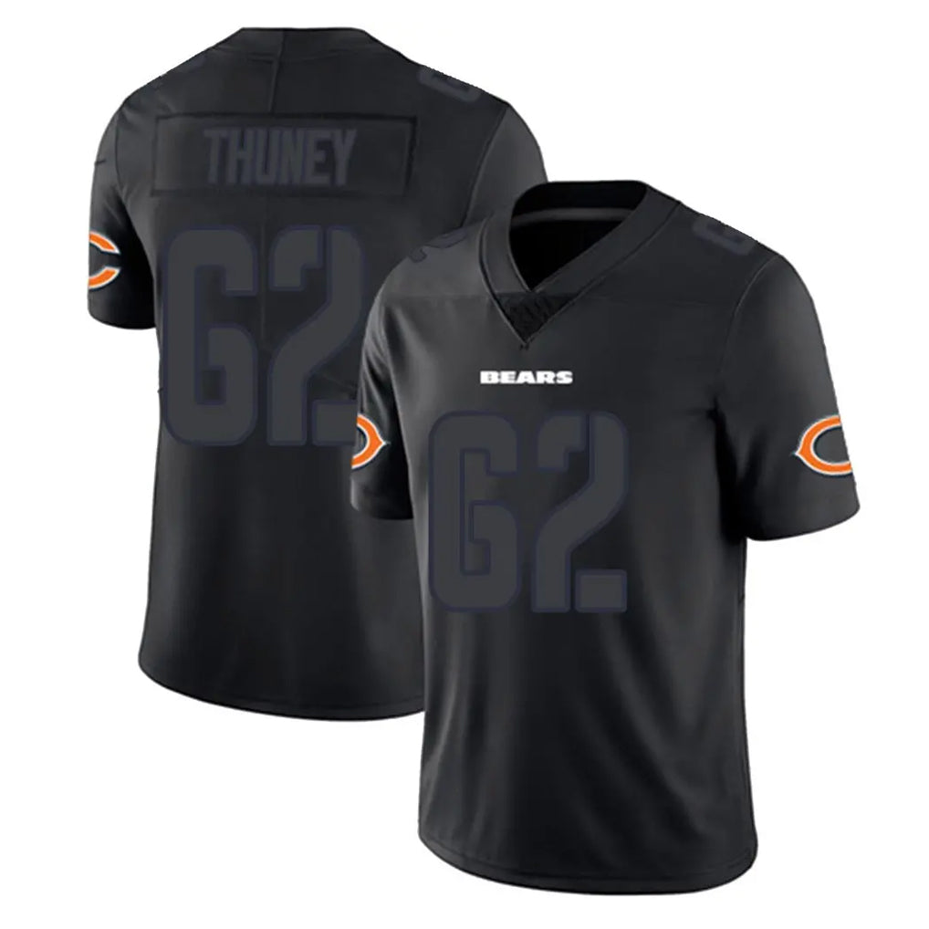 Odoa C.Bears #62 Joe Thuney Player Black Impact Limited Game Stitched Jerseys