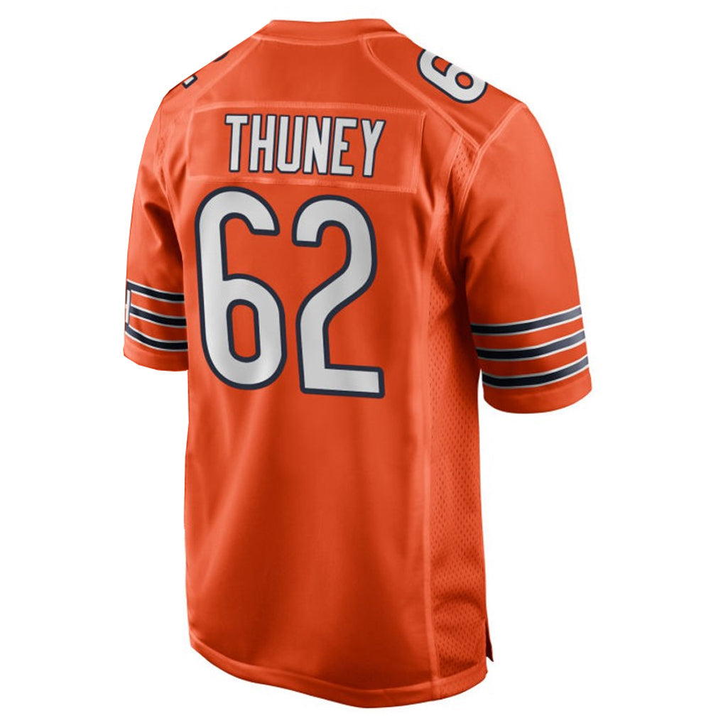 Odoa C.Bears #62 Joe Thuney Player Orange Home Game Stitched Jerseys