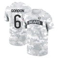 Odoa C.Bears #6 Kyler Gordon Player Arctic Camo Salute to Service Performance T-Shirt Limited Stitched Jerseys