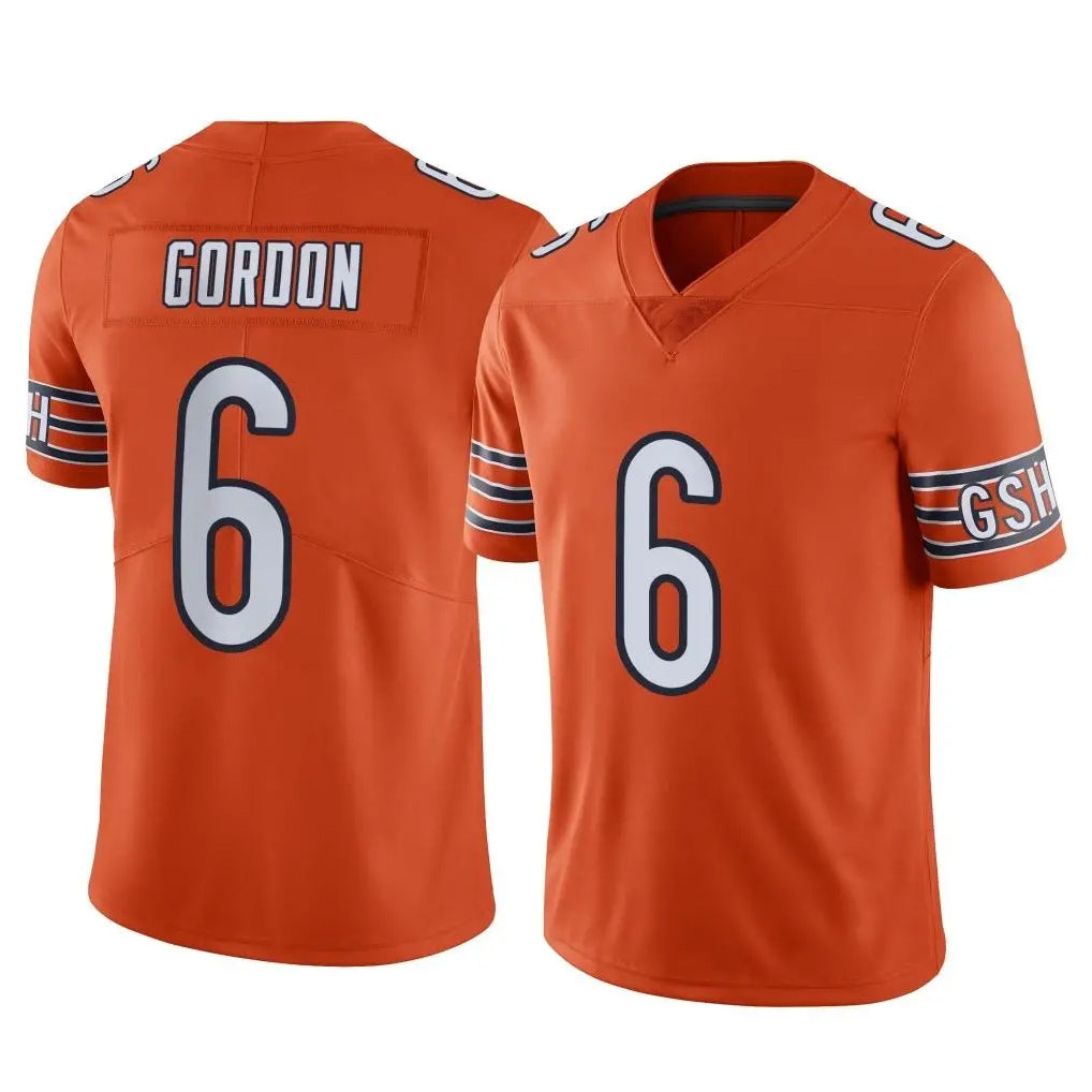 Odoa C.Bears #6 Kyler Gordon Player Orange Alternate Vapor Limited Home Game Stitched Jerseys
