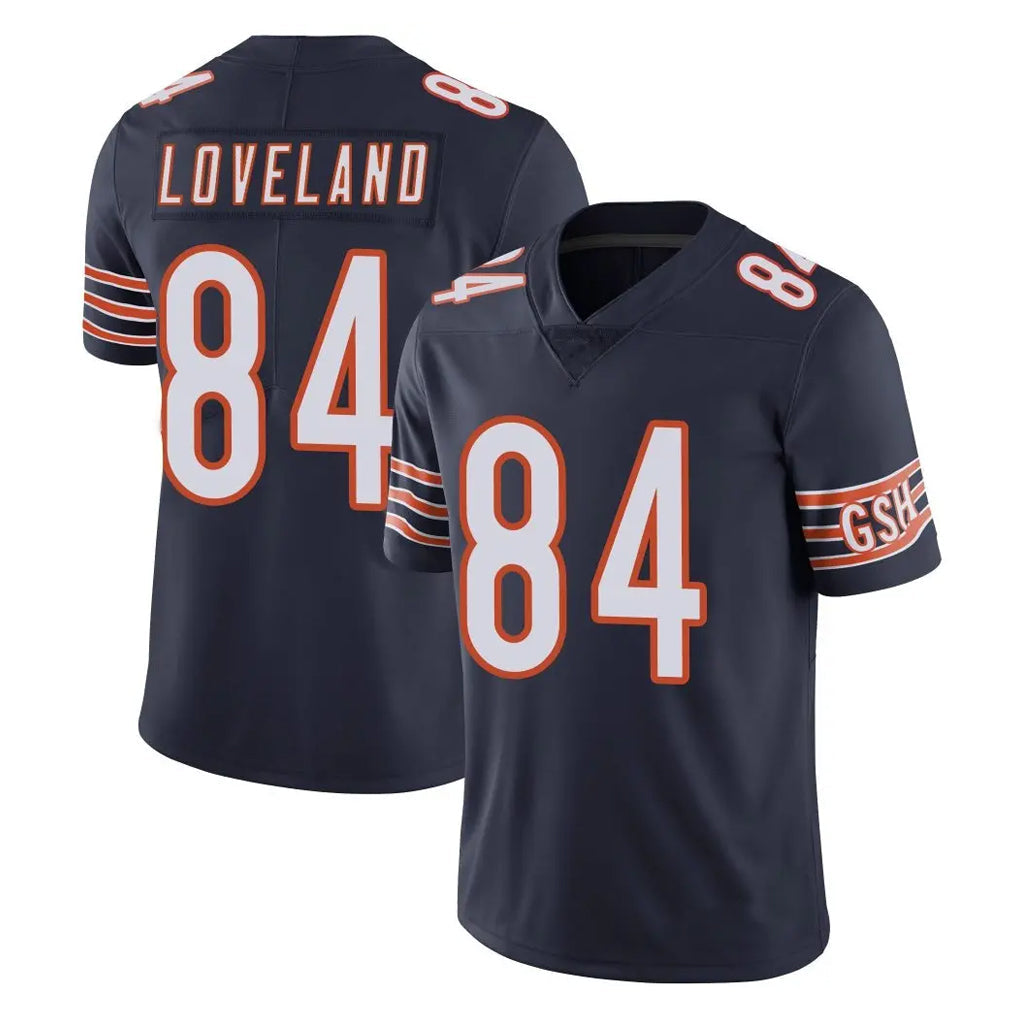 Odoa C.Bears #84 Colston Loveland Player Navy Vapor Untouchable Limited Home Game Stitched Jerseys