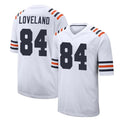 Odoa C.Bears #84 Colston Loveland Player White Classic Home Game Stitched Jerseys