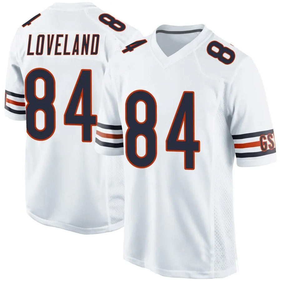 Odoa C.Bears #84 Colston Loveland Player Whtie Home Game Stitched Jerseys