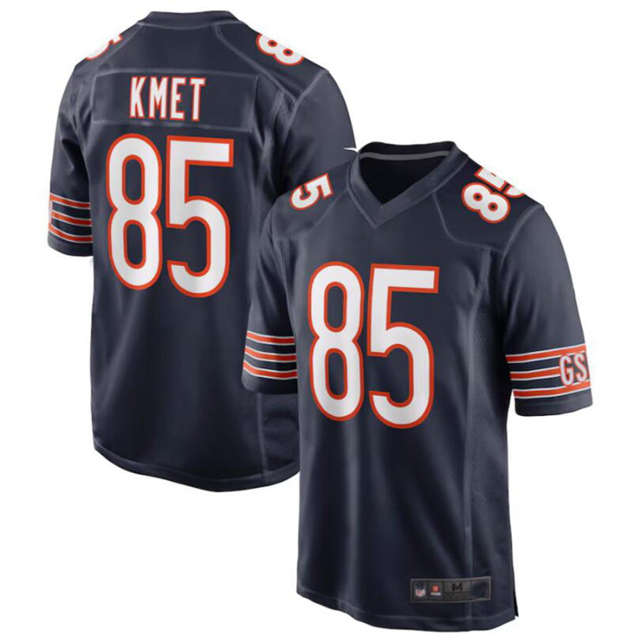 Odoa C.Bears #85 Cole Kmet Navy Player Game Jersey American Stitched Jerseys