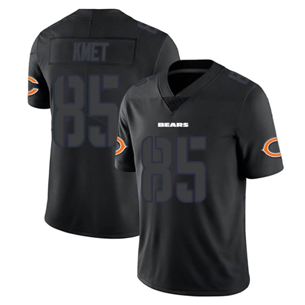 Odoa C.Bears #85 Cole Kmet Player Black Impact Limited Game Stitched Jerseys