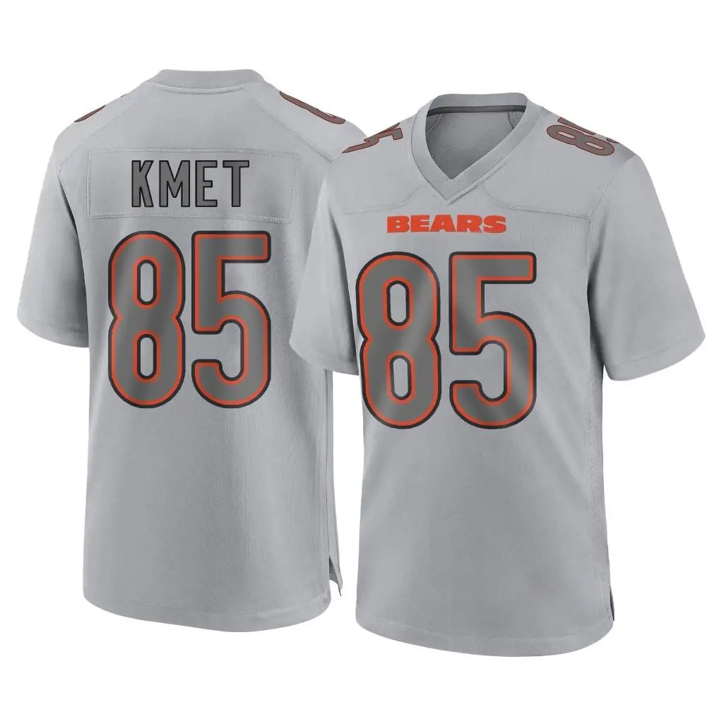 Odoa C.Bears #85 Cole Kmet Player Gray Atmosphere Fashion Game Stitched Jerseys