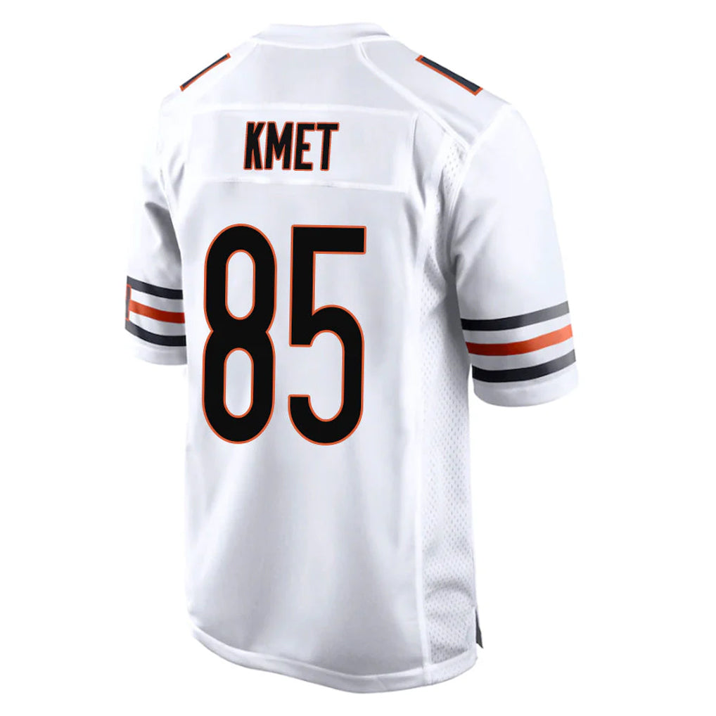 Odoa C.Bears #85 Cole Kmet Player White Home Game Stitched Jerseys
