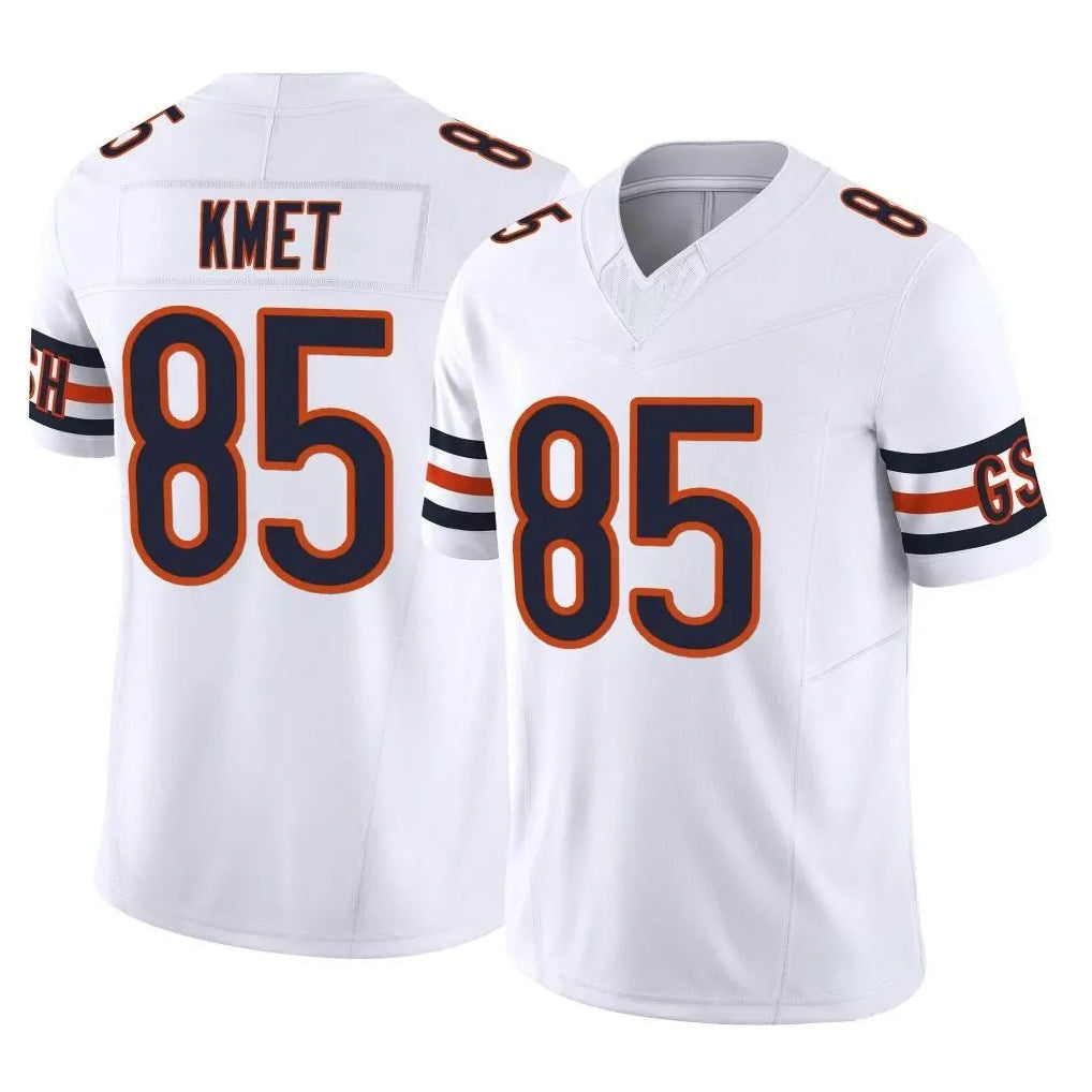 Odoa C.Bears #85 Cole Kmet Player White Vapor F.U.S.E. Limited Home Game Stitched Jerseys